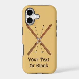 Cross-Country Skis And Poles iPhone 17 Case