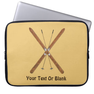 Cross-Country Skis And Poles Laptop Sleeve