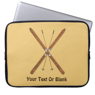 Cross-Country Skis And Poles Laptop Sleeve