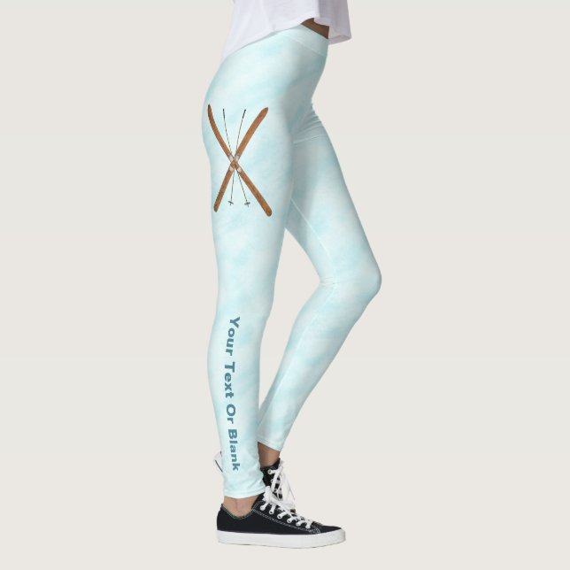 Cross-Country Skis And Poles Leggings (Right)