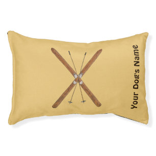 Cross-Country Skis And Poles Pet Bed