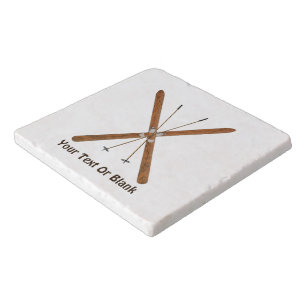 Cross-Country Skis And Poles Trivet