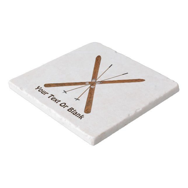 Cross-Country Skis And Poles Trivet (Corner)