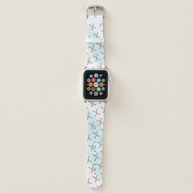 Cross-Country Skis On Snow Apple Watch Band (Front)