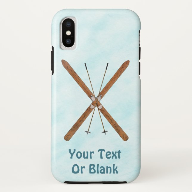 Cross-Country Skis On Snow Case-Mate iPhone Case (Back)