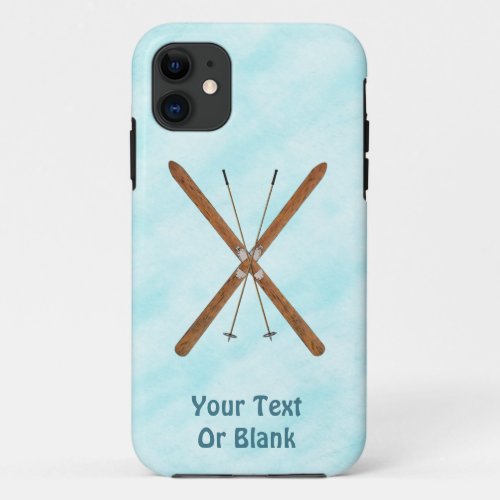 Cross_Country Skis On Snow iPhone 11 Case