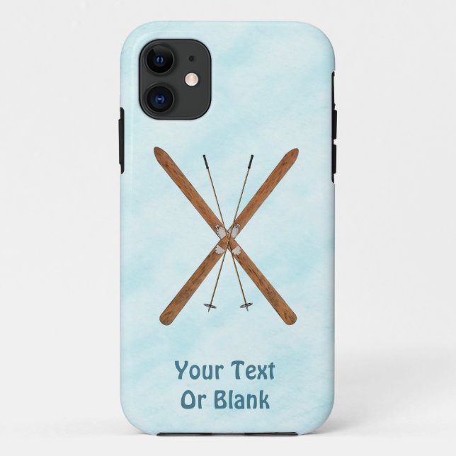 Cross-Country Skis On Snow Case-Mate iPhone Case (Back)