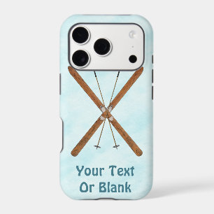 Cross-Country Skis On Snow iPhone 17 Pro Case