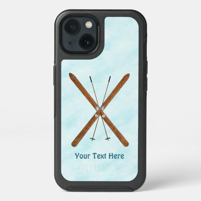 Cross-Country Skis On Snow OtterBox iPhone Case (Back)