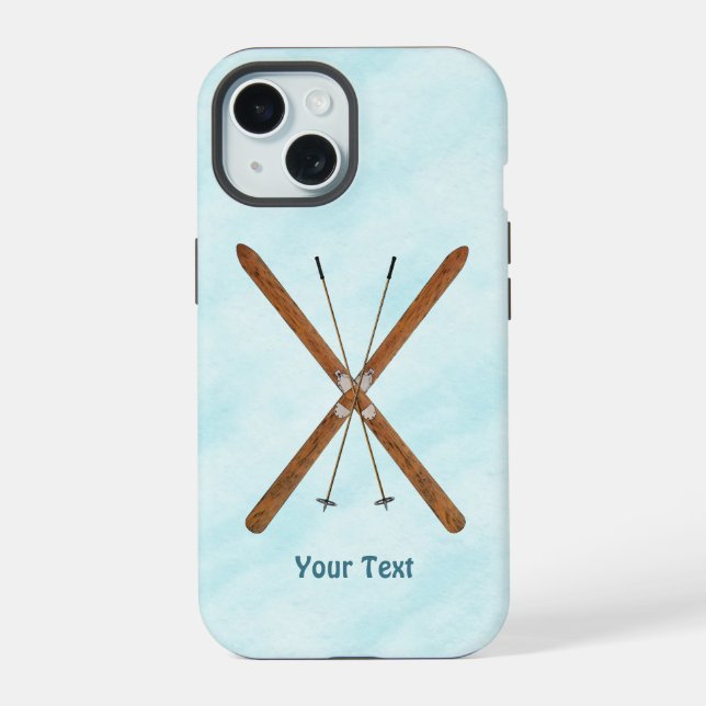 Cross-Country Skis On Snow OtterBox iPhone Case (Back)