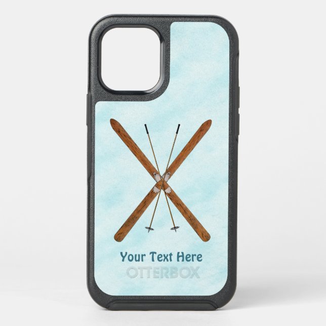 Cross-Country Skis On Snow Otterbox iPhone Case (Back)