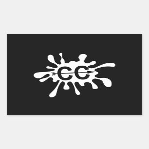 Cross Country Splatter Rectangular Sticker