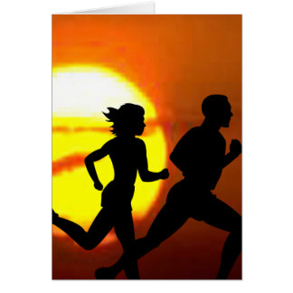 CROSS COUNTRY STAMP MOTTO - GOTTA RUN! CARDS