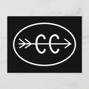 Cross Country Symbol Postcard by BiskerVille at Zazzle