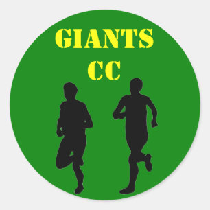 Cross Country team Classic Round Sticker