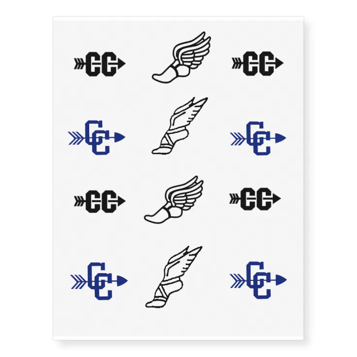 Cross country temporary tattoos | Zazzle Cross country temporary tattoos | Zazzle