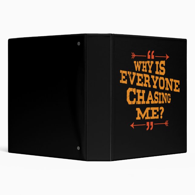Cross Country Why Is Everyone Chasing Me 3 Ring Binder (Background)