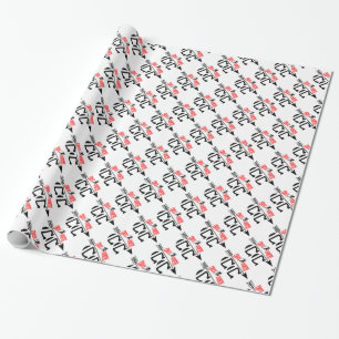 Cross country wrapping paper