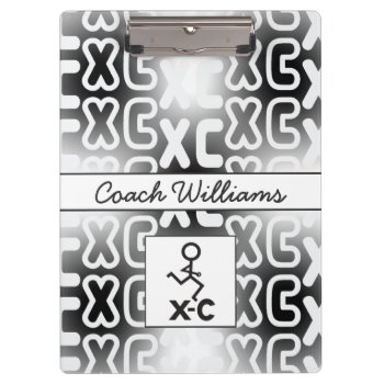 Cross Country Xc Coach Clipboard by BiskerVille at Zazzle