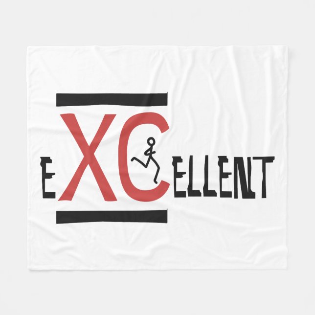 Cross Country XC eXCellent Fleece Blanket (Front (Horizontal))