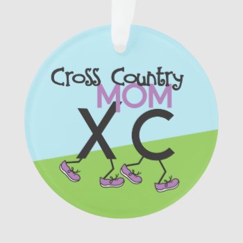 Cross Country Xc Mom Ornament by BiskerVille at Zazzle