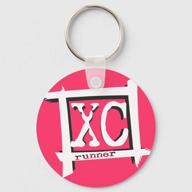 Cross Country XC Runner Keychain (Front)