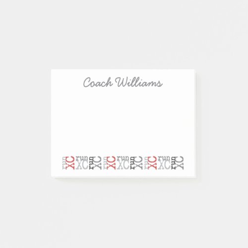 Cross Country XC Running Personalized Name Post_it Notes
