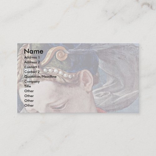Cross Detail By Bronzino Angelo Business Card