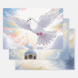 Cross & Dove Tranquility Wrapping Paper Sheets