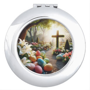 Cross/Easter egg/Lilly Compact Mirror