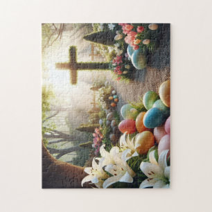 Cross/Easter egg/Lilly Jigsaw Puzzle