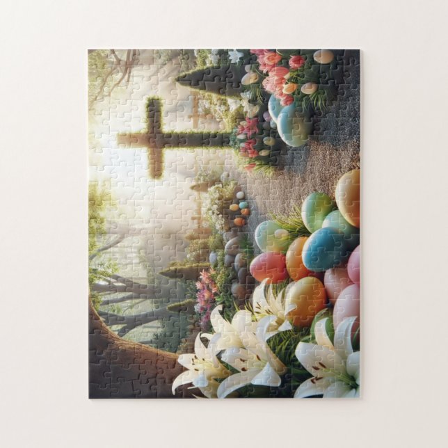Cross/Easter egg/Lilly  Jigsaw Puzzle (Vertical)