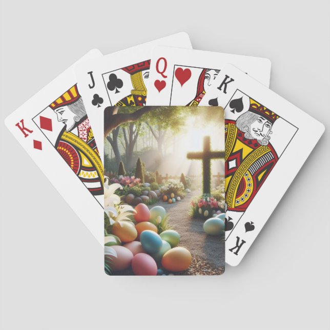 Cross/Easter egg/Lilly  Poker Cards (Back)