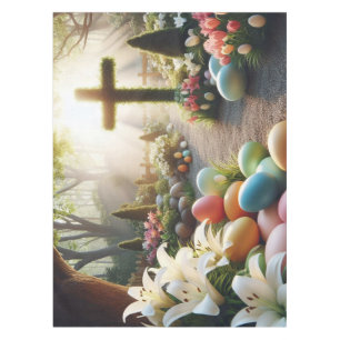 Cross/Easter egg/Lilly Tablecloth