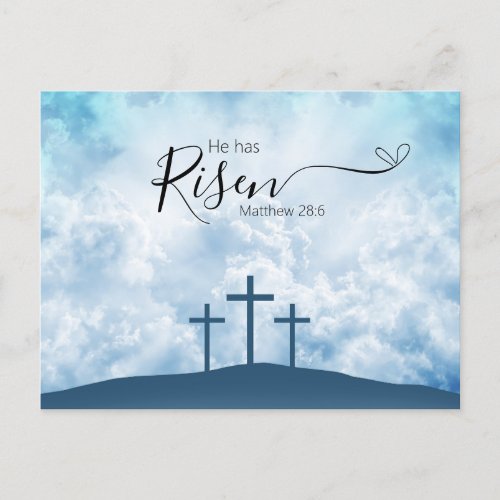 Cross easter    postcard