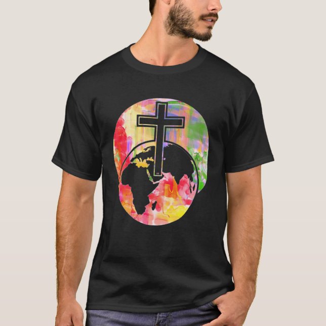 CROSS EASTER RESURRECTION OF JESUS CHRIST T-Shirt (Front)