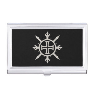 "Cross Emblem" Drawstring Backpack Business Card Case