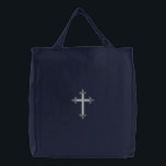 Cross Embroidered Tote Bag<br><div class="desc">The stock embroidery designs shown on this page have been copyrighted. �1990-2009 Dakota Collectibles. ALL RIGHTS RESERVED. The designs are reproduced with the prior, written consent of Dakota Collectibles. Making a copy, by any means, of this artwork is a violation of copyright law.</div>