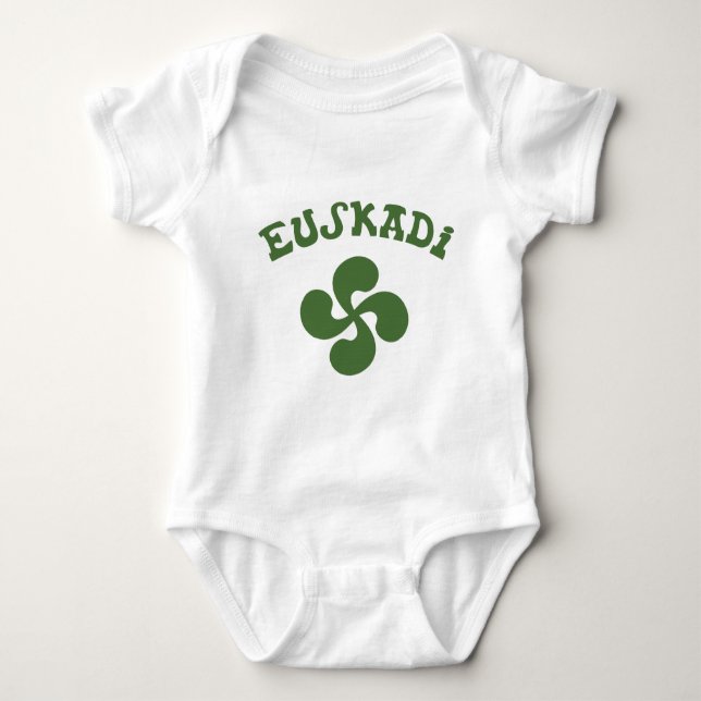 Cross Euskadi Basque Baby Bodysuit (Front)