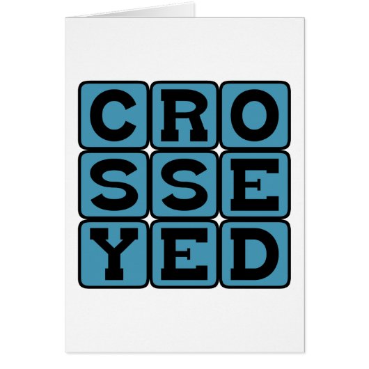 Cross-Eyed, Esotropia Cards (Front)