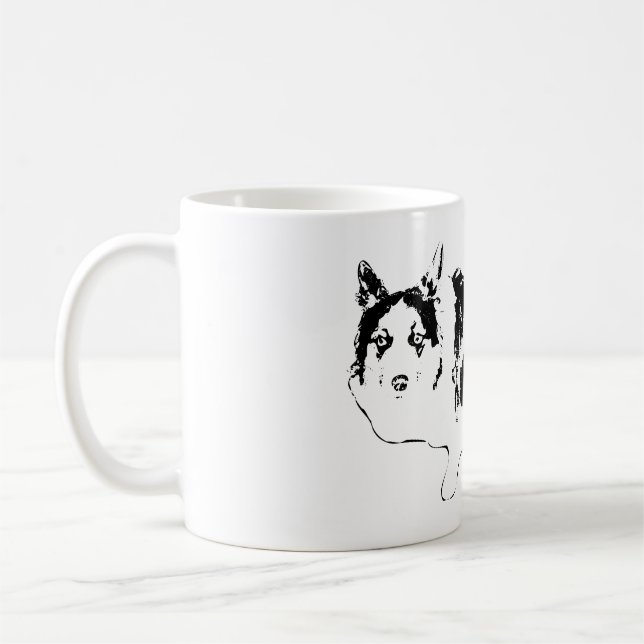 Cross-Eyed Snack Patrol Coffee Mug (Left)