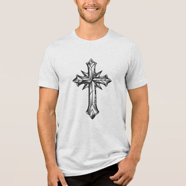 Cross. Faith. Tri-Blend Shirt (Front)