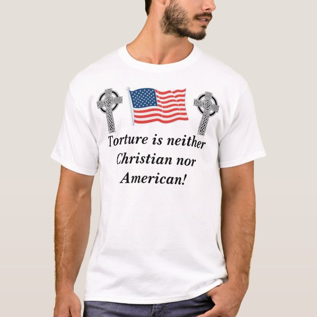 cross flag Torture... T-Shirt (Front)