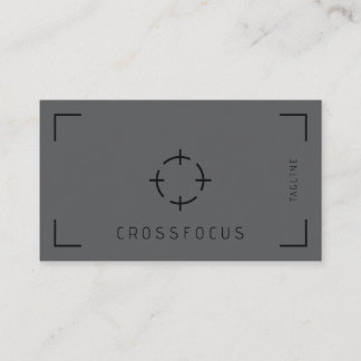 Cross Focus logo business card template