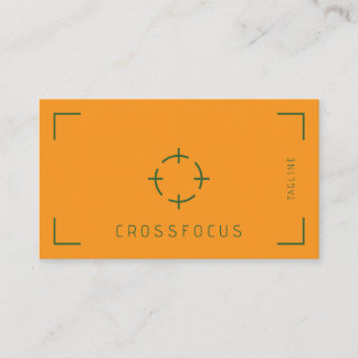 Cross Focus logo business card template