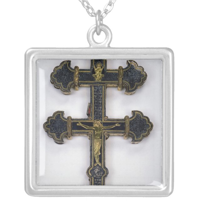 Cross, from Clairmarais Abbey Silver Plated Necklace (Front)