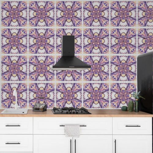 Cross geometric pattern _ ceramic tile imitation wallpaper 