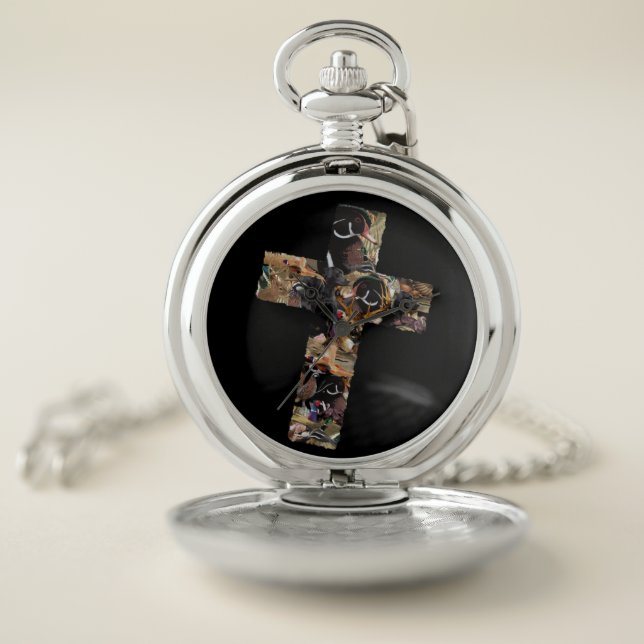 Cross Gift for Hunters, Christian Hunter Pocket Watch (Inside)
