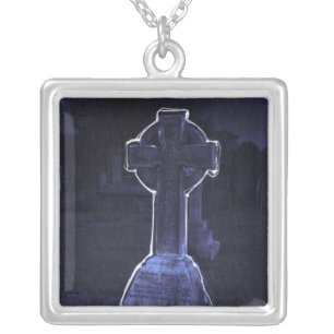 Cross Gravestone Necklace