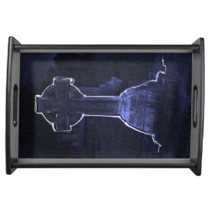 Cross Gravestone Serving Tray
